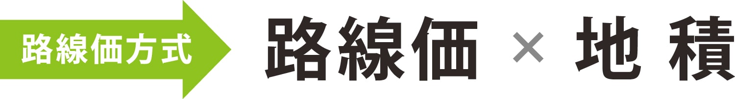 路線価方式【路線価×地積】